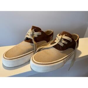 Polo Ralph Lauren Morray II Men’s Brown Beige Sneakers Size 8D Casual Shoes